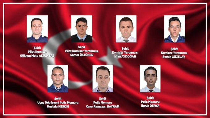 DÜŞEN UÇAKTAKİ ŞEHİTLERİN İSİMLERİ AÇIKLANDI
