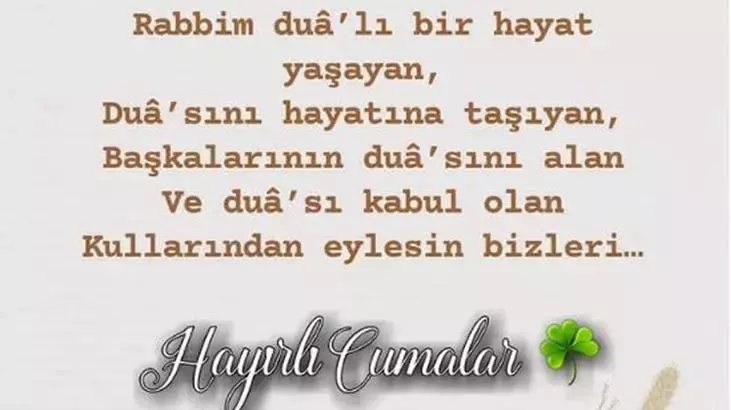 yeni cuma sözleri