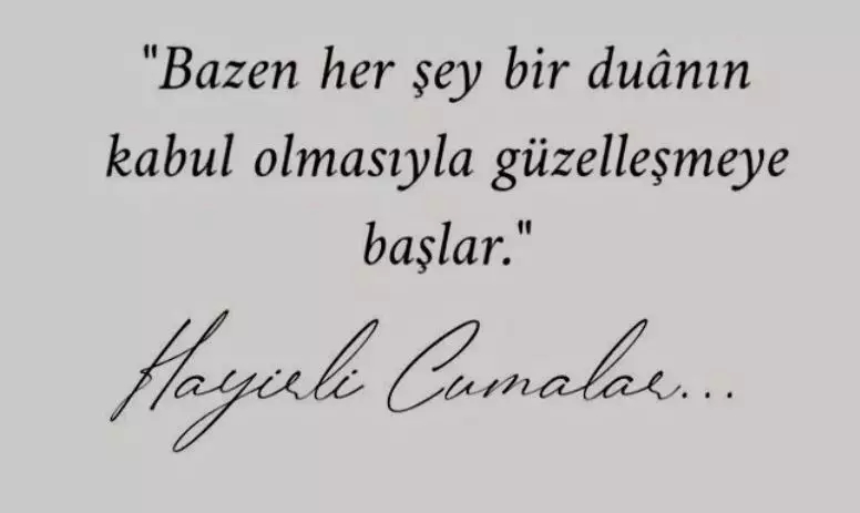 yeni cuma sözleri