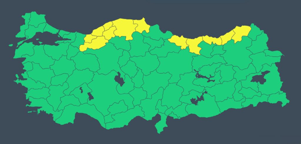 13 Ekim 2024 meteouyarı