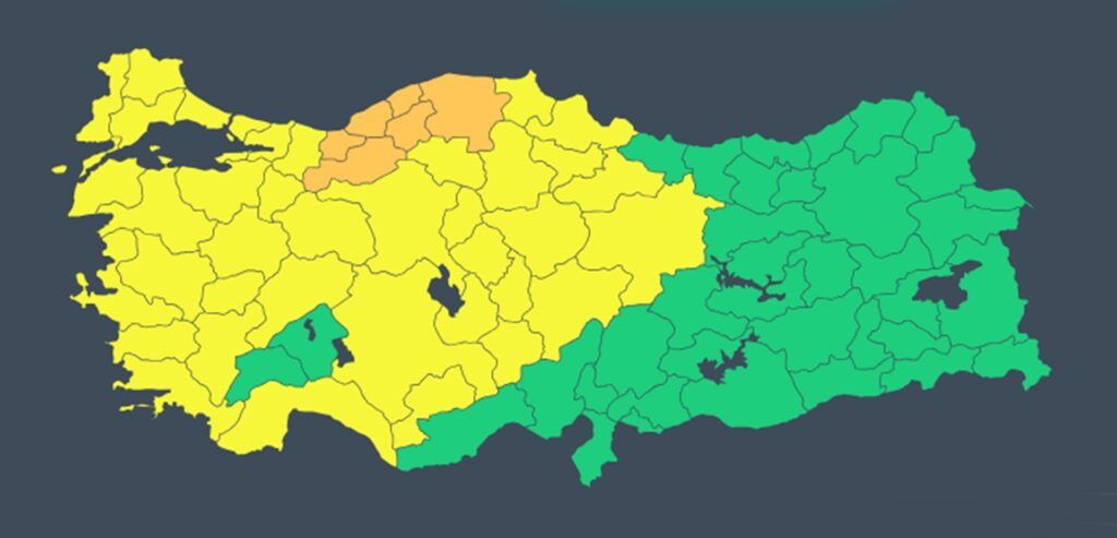 23 Kasım 2024 meteouyarı