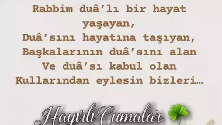 anlamlı cuma sözleri
