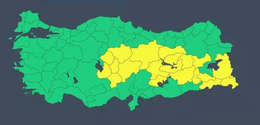 14 Şubat 2025 meteouyarı