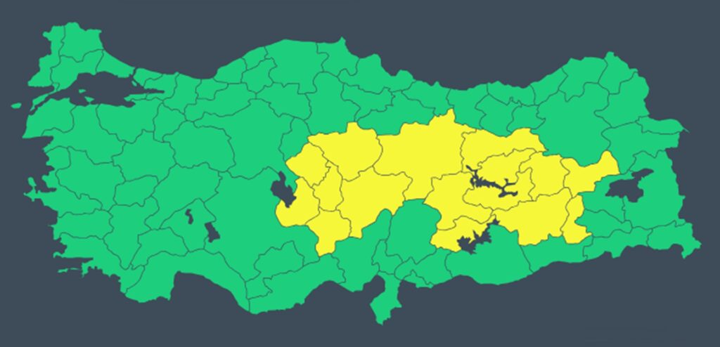 13 Şubat 2025 meteouyarı