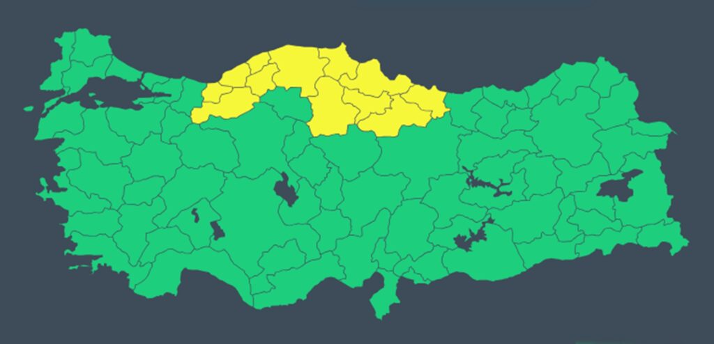18 Şubat 2025 meteouyarı