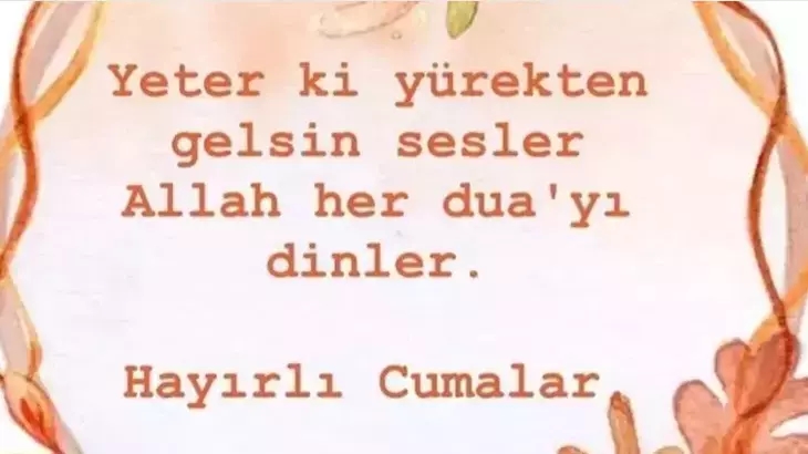 cuma sözleri