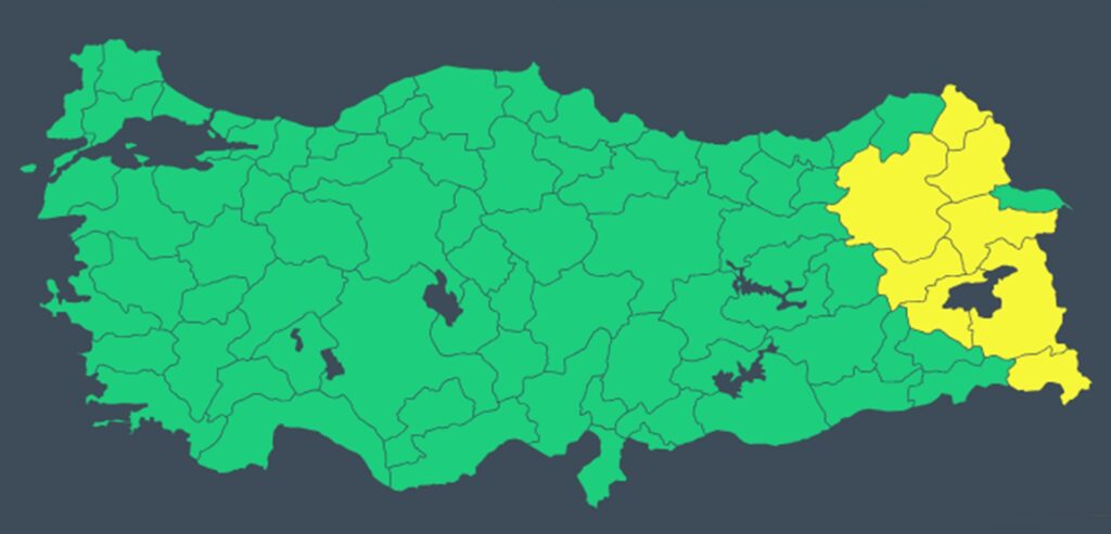 23 Nisan 2025 meteouyarı